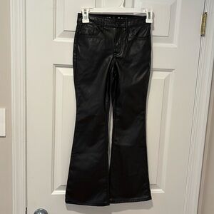 Girls black pleather pants size 8 from the GAP